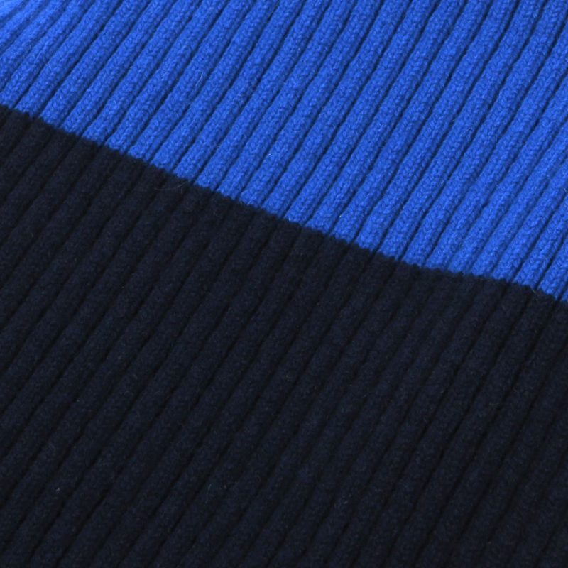 Blue Striped Cashmere Scarf - Scottish Cashmere Company