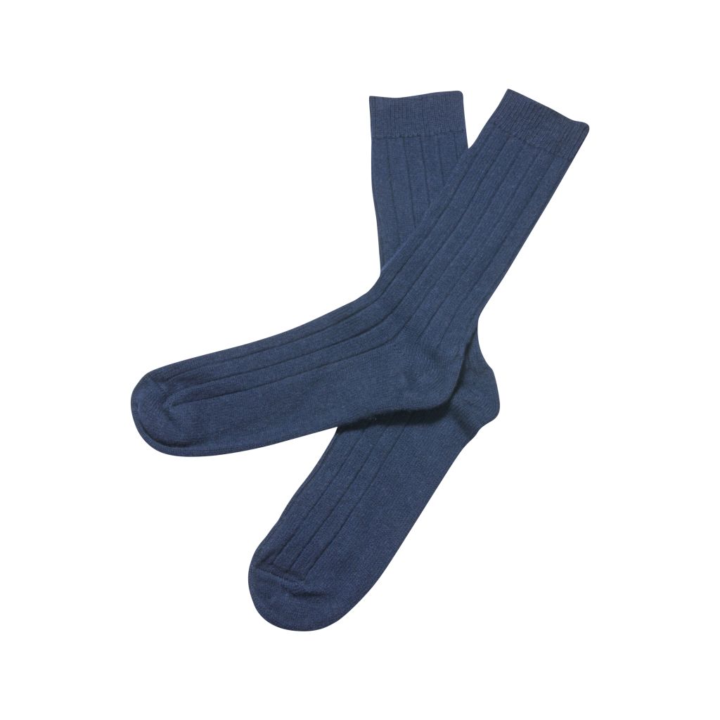 Mens Navy Blue Cashmere Socks - Scottish Cashmere Company