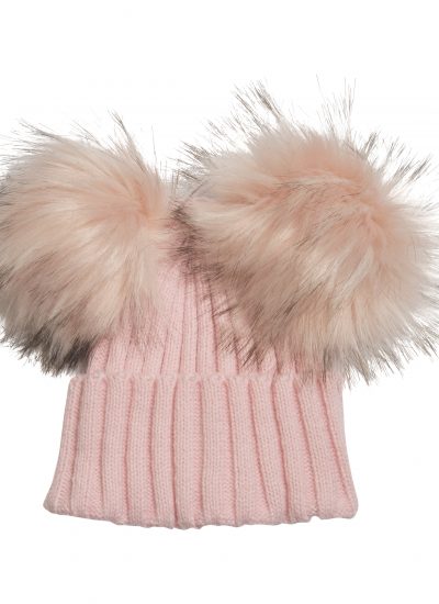 Pink Pompom Hat